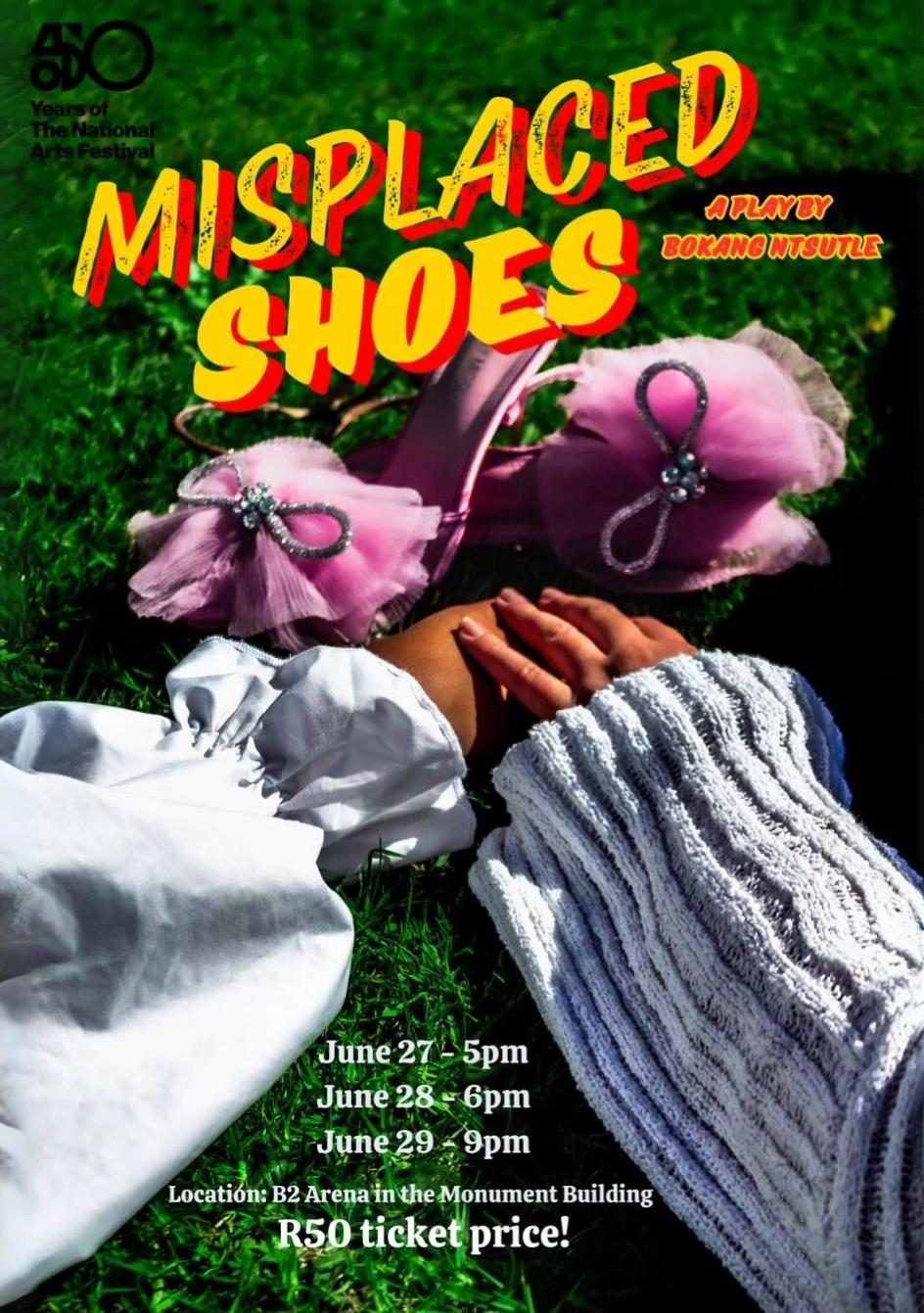 Misplaced Shoes National Arts Festival 2024 poster